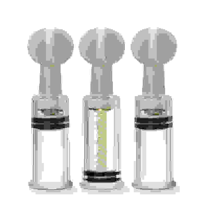 Temptasia - Clit and Nipple Twist Suckers - Set of 3 - Clear