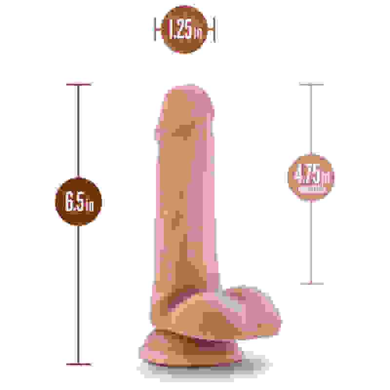 Dr. Skin - Dr. Jeffrey - 6.5 Inch Dildo With Balls - Beige