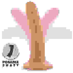 Dr. Skin Plus - 5 Inch Posable Dildo - Vanilla