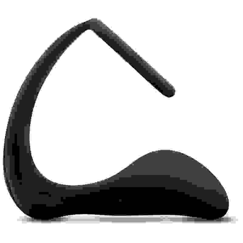 Anal Adventures - Platinum - Cock Ring Plug -  Black