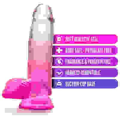 B Yours - Sugar Magnolia - 7 Inch Dildo - Fuchsia