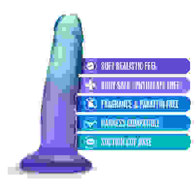 B Yours - Morning Dew - 5 Inch Dildo - Sapphire