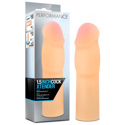 Performance 1.5 Inch Cock Xtender - Beige
