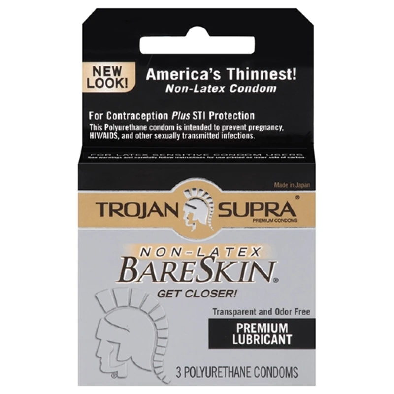 Trojan Supra Bareskin Polyurethane - 3 Pack