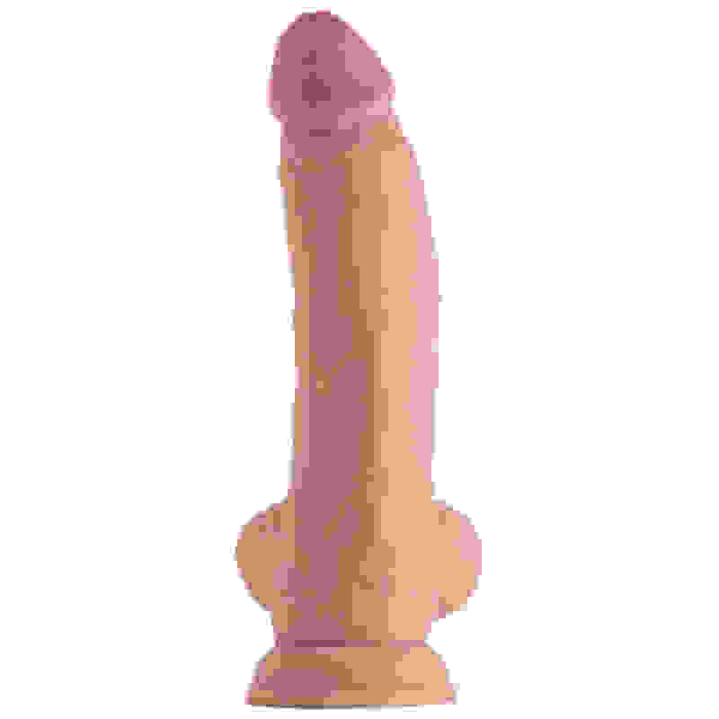 Shaft - Model N 9.5 Inch Liquid Silicone Dong With Balls - Pine