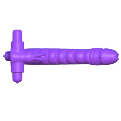 Fantasy C-Ringz Silicone Double Penetrator Rabbit - Purple