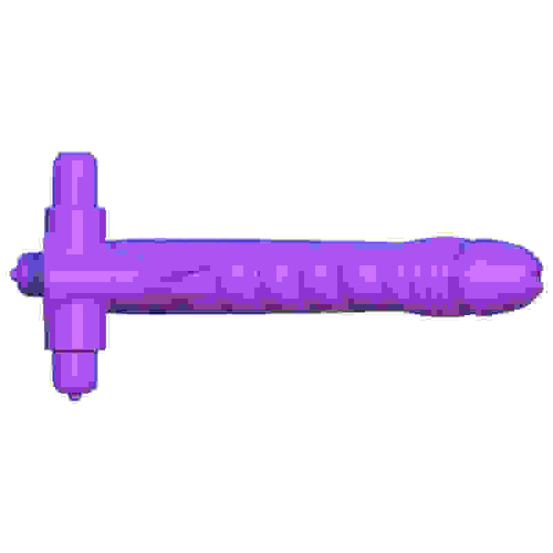 Fantasy C-Ringz Silicone Double Penetrator Rabbit - Purple