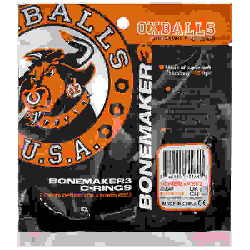 Bonemaker 3-Pack Boner Rings - Clear