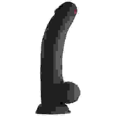 Shaft - Model C 9.5 Inch Liquid Silicone Dong With Balls - Mahogany