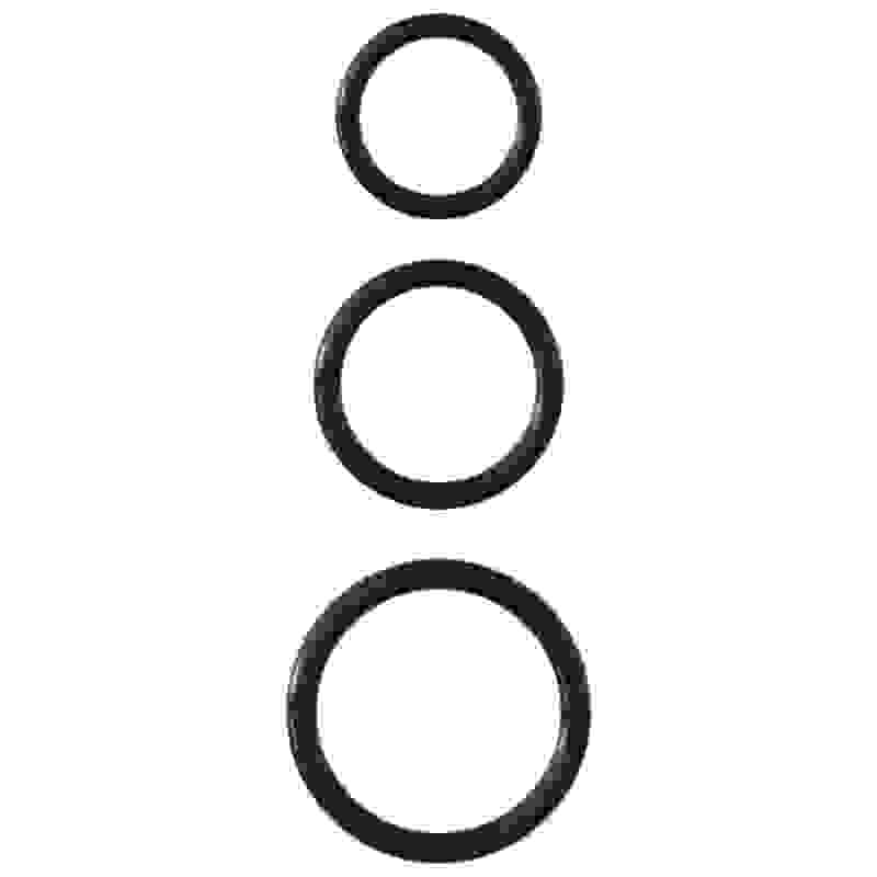 Fantasy C-Ringz Silicone Ring Stamina Set - Black