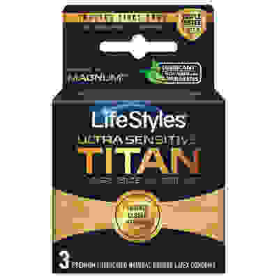 Lifestyles Ultra Sensitive Titan Large 3 Pack