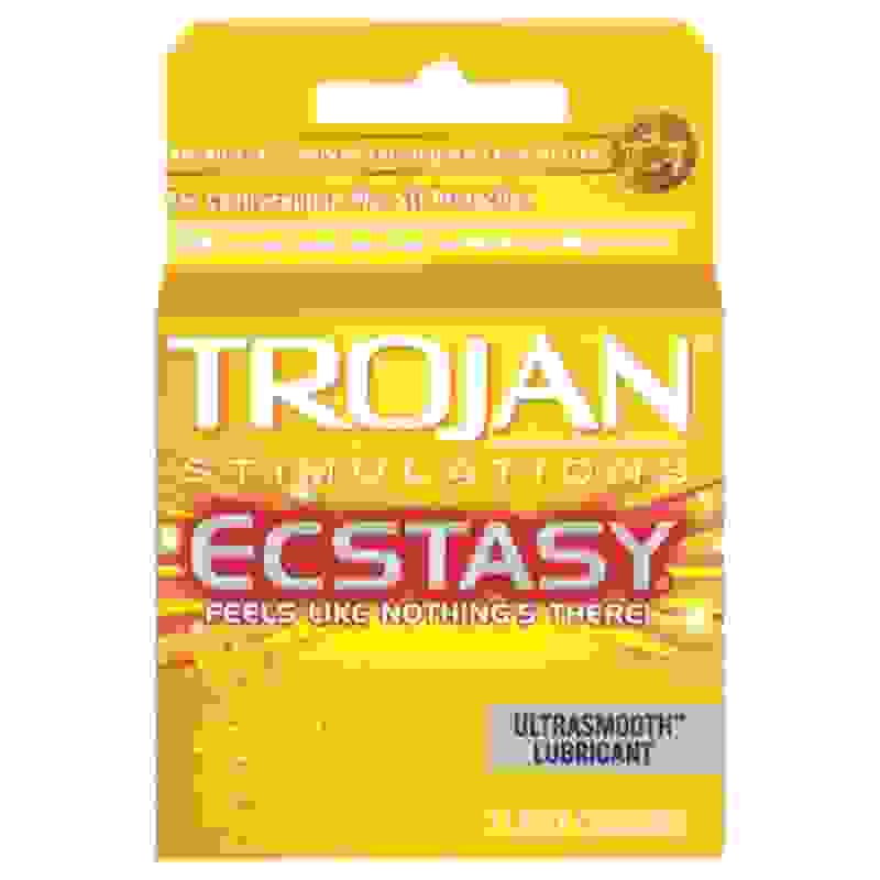 Trojan Ultra Ribbed Ecstasy - 3 Pack