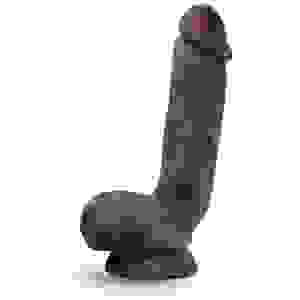 Dr. Skin Glide - 8.5 Inch Self Lubricating Dildo Lubricating Dildo With Balls - Chocolate