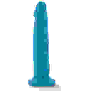 Neo - 7 .5 Inch Dual Density Cock - Neon Blue