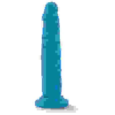 Neo - 7 .5 Inch Dual Density Cock - Neon Blue