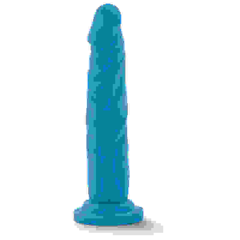 Neo - 7 .5 Inch Dual Density Cock - Neon Blue