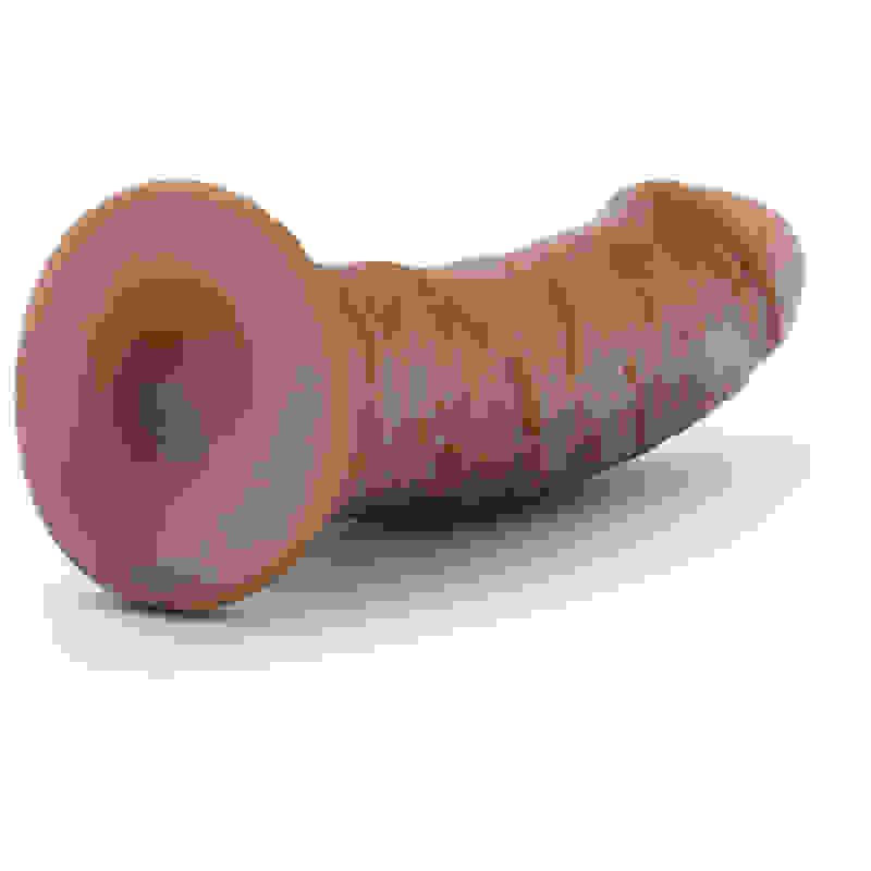 Au Naturel - 8 Inch Dildo With Suction Cup -  Mocha