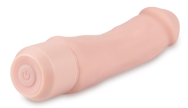 Dr. Skin Silicone Dr. Steve - 7 Inch Vibrating Dildo - Beige - Image 4