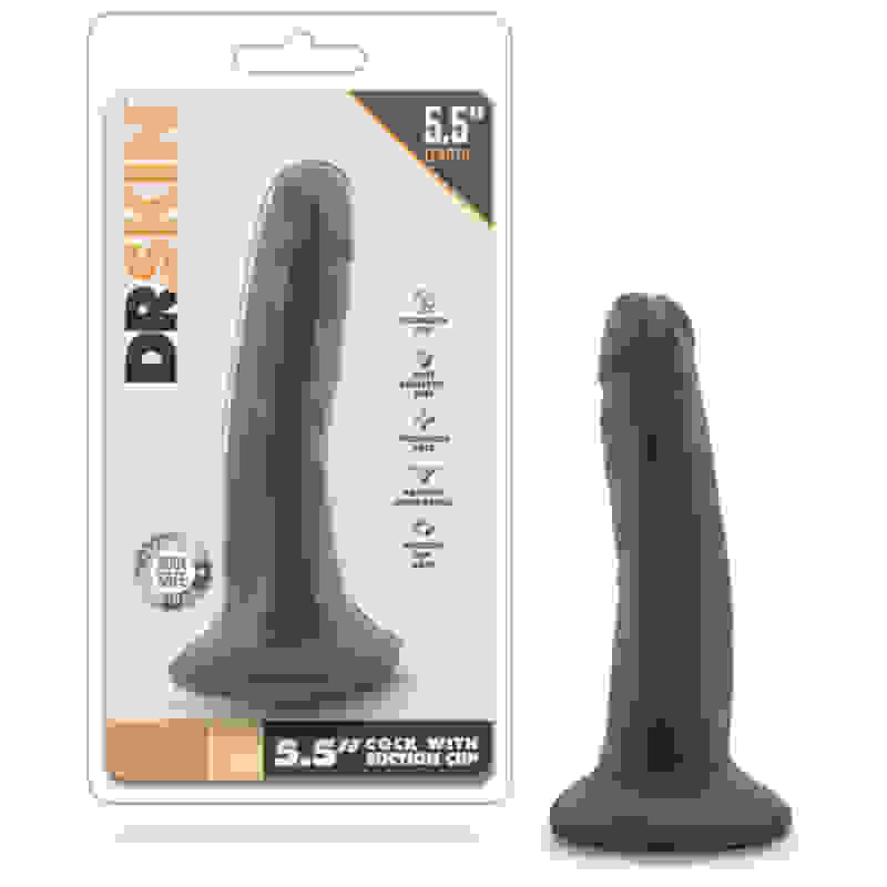 Dr. Skin - 5.5 Inch Cock With Suction Cup - Chocolate