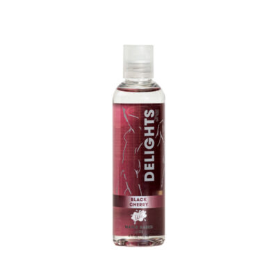 Delight Water Based - Black Cherry - Flavored Lube 4 Oz