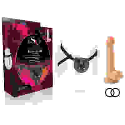 For You Harness Kit With 7 Inch Cock - Black