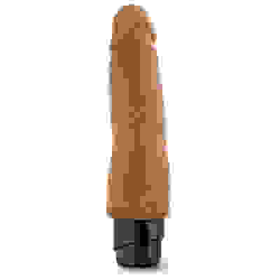 Dr. Skin - Cock Vibe 14 - 8 Inch Vibrating Cock - Mocha