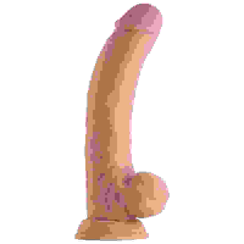 Shaft - Model C 9.5 Inch Liquid Silicone Dong With Balls - Pine