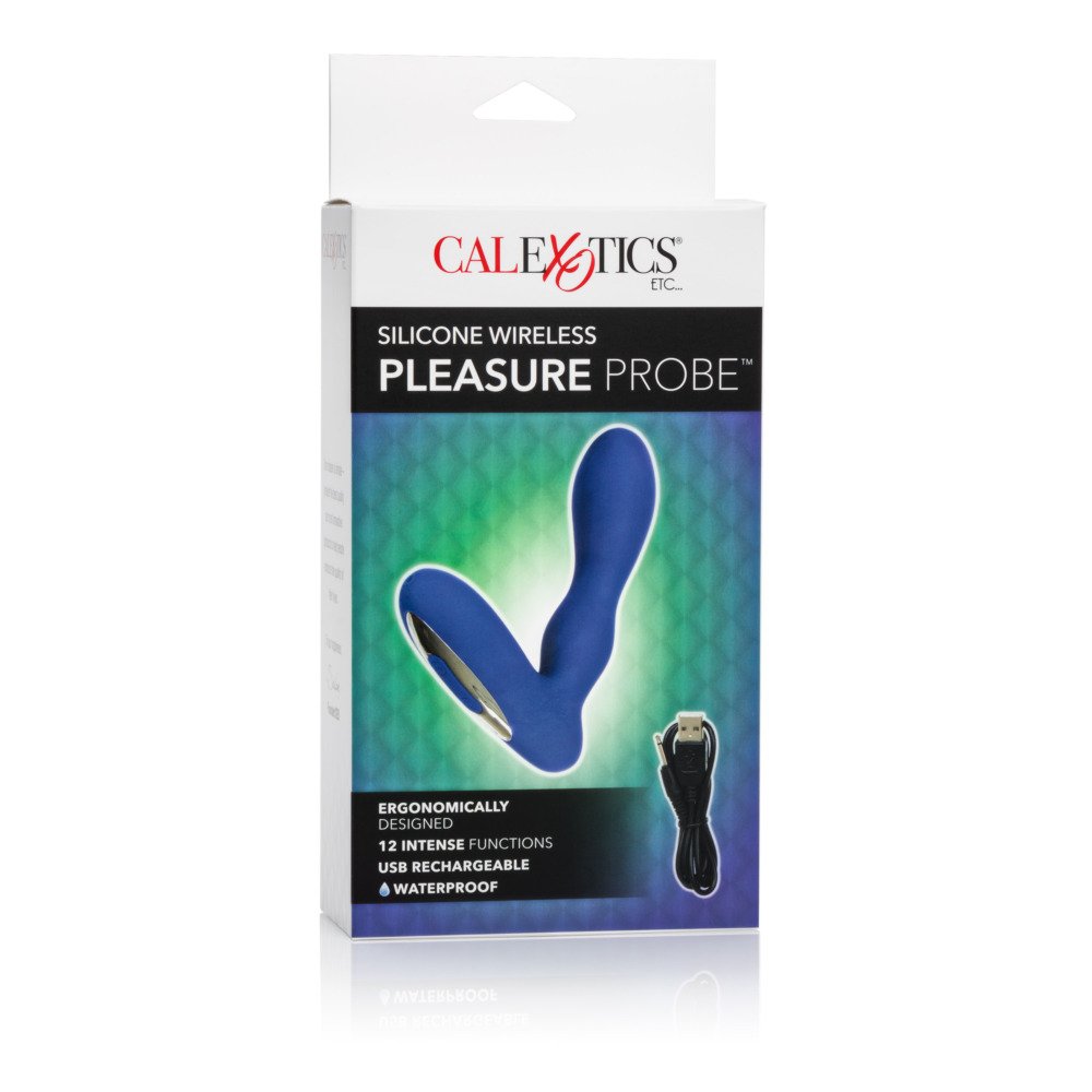 Silicone Wireless Pleasure Probe - Blue Blue - Image 3