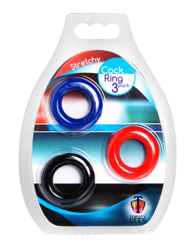 Stretchy Cock Ring 3 Pack - Image 2