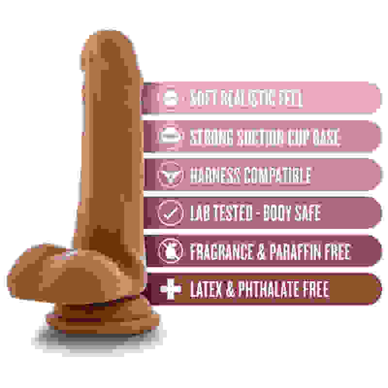 Dr. Skin - Dr. Jeffrey - 6.5 Inch Dildo With Balls - Tan