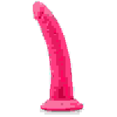 Neo Elite - 7.5 Inch Silicone Dual Density Cock - Neon Pink