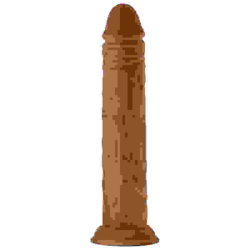 Shaft - Model J 9.5 Inch Liquid Silicone Dong - Oak
