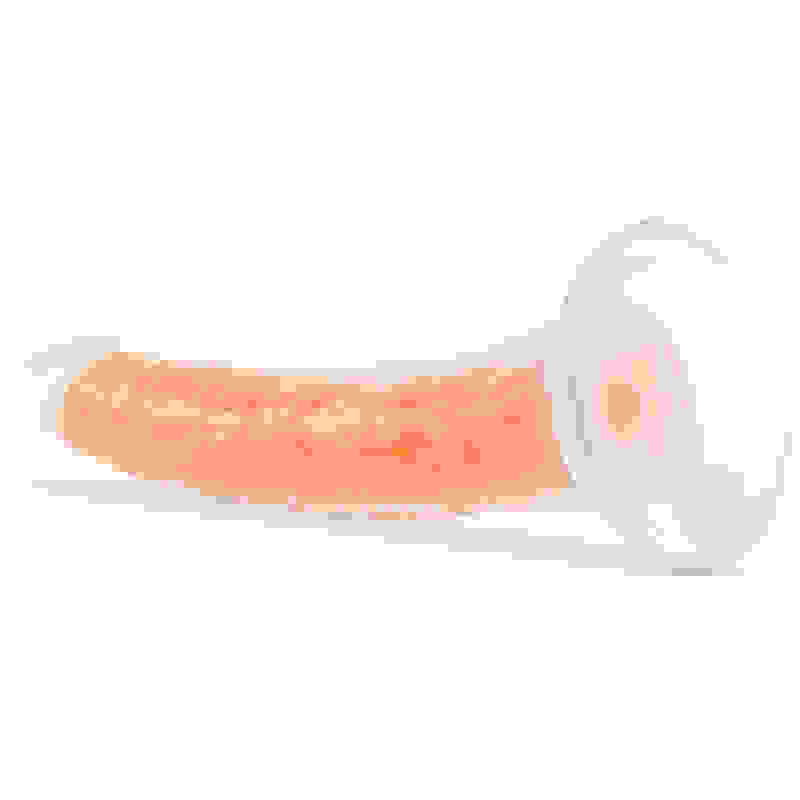 Neo Elite Glow in the Dark - Lavo - 7 Inch  Silicone Dual Density Dildo - Neon Orange
