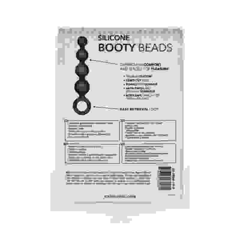 Silicone Booty Beads - Black