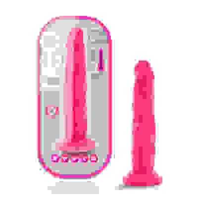 Neo - 7.5 Inch Dual Density Cock - Neon Pink