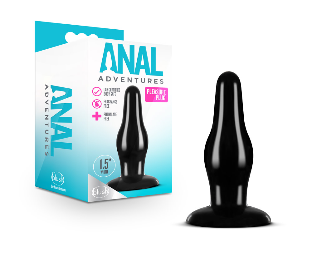 Anal Adventures - Pleasure Plug - Black - Image 2