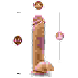 Dr. Skin - Mr. Mister - 10.5 Inch Dildo With Balls - Beige