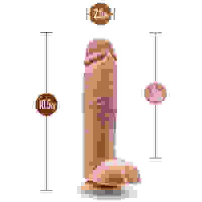 Dr. Skin - Mr. Mister - 10.5 Inch Dildo With Balls - Beige