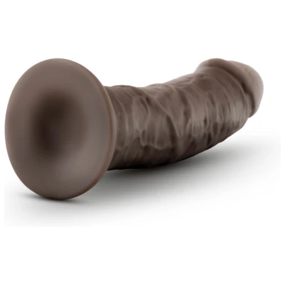 Au Naturel - 8 Inch Dildo With Suction Cup - Chocolate