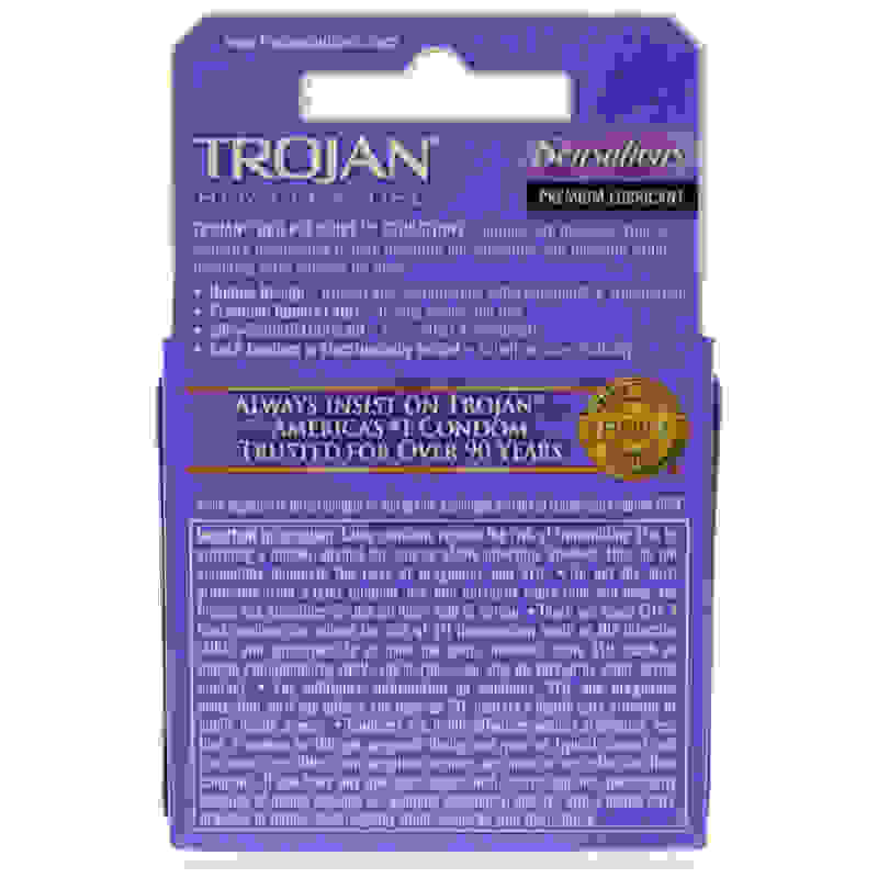 Trojan Her Pleasure Sensations Lubricated  Condoms - 3 Pack