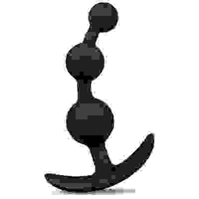 Anal Adventures - Platinum - Small Anal Beads - Black