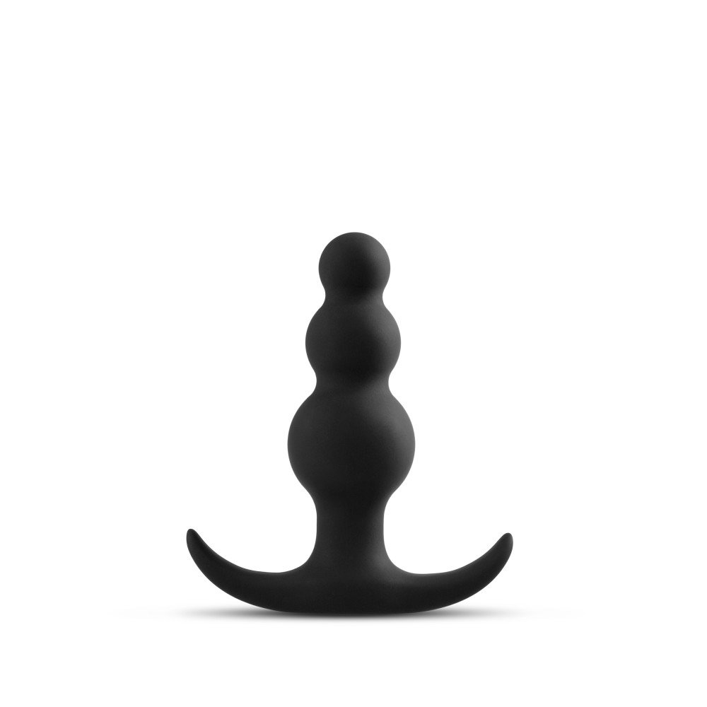 Anal Adventures Platinum - Beaded Plug - Black - Image 2