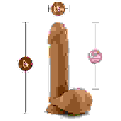 Dr. Skin - Dr. William - 8 Inch Dildo With Balls - Tan