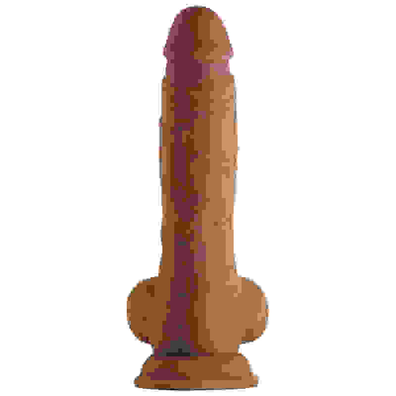 Shaft - Model a 9.5 Inch Liquid Silicone Dong With Balls - Oak