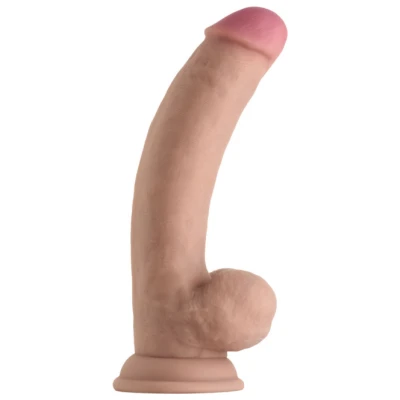 Shaft - Model C 8.5 Inch Liquid Silicone Dong With Balls - Pine