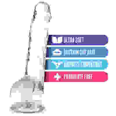 Naturally Yours - 8 Inch Crystalline Dildo - Diamond