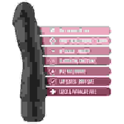 Dr. Skin Silicone  Dr. Steve - 7 Inch Vibrating  Dildo - Brown