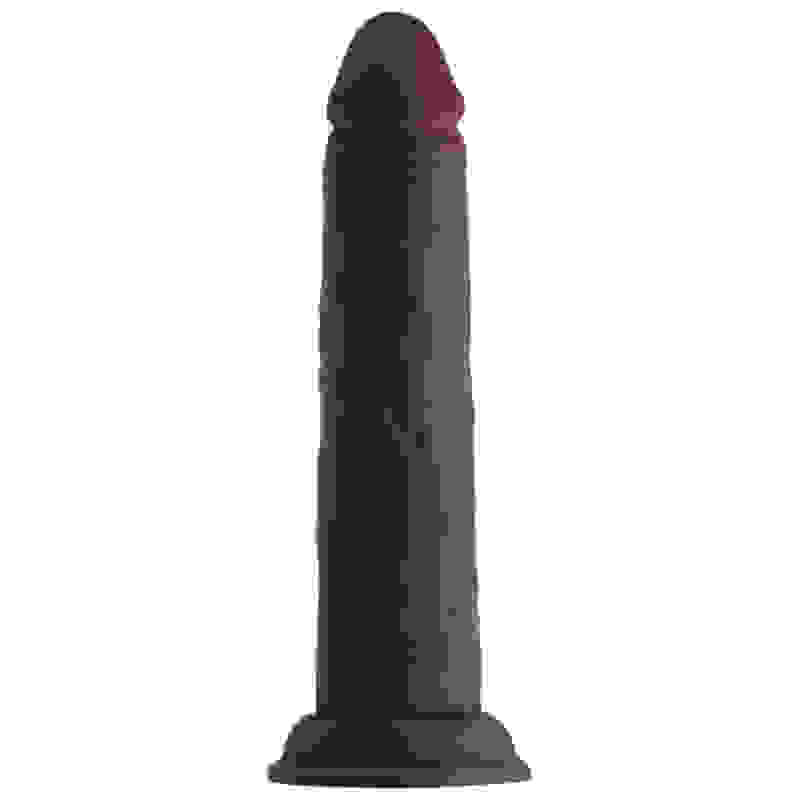 Shaft - Model J 8.5 Inch Liquid Silicone Dong - Mahogany