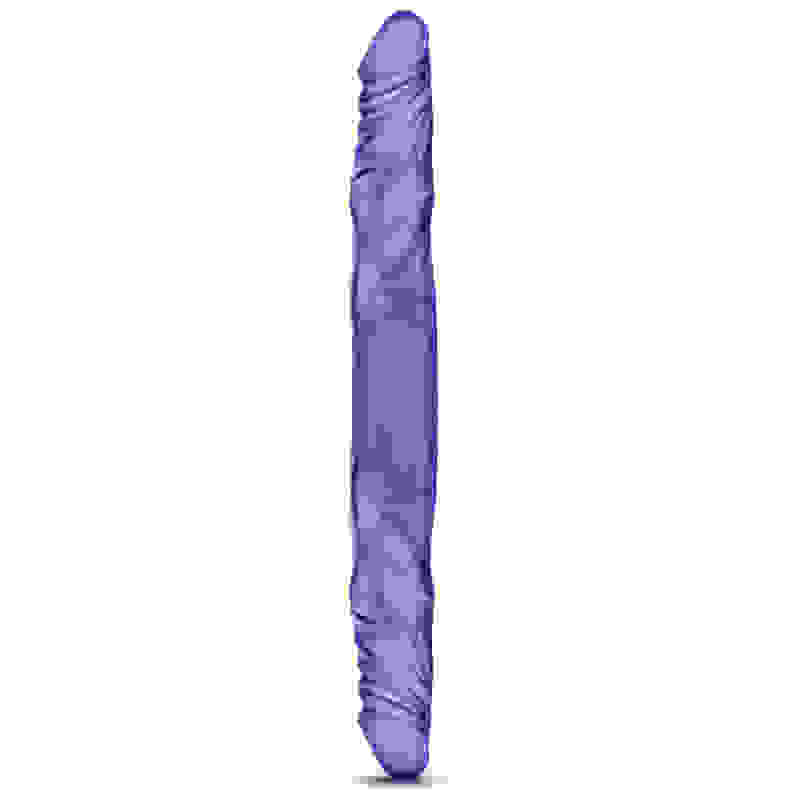 B Yours 14 Inch Double Dildo - Purple