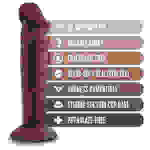 Dr. Skin Plus - 6 Inch Posable Dildo - Chocolate